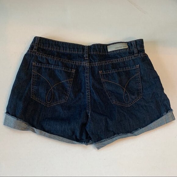 Calvin Klein Raw Edge Jean Shorts Size 8 - Picture 4 of 5